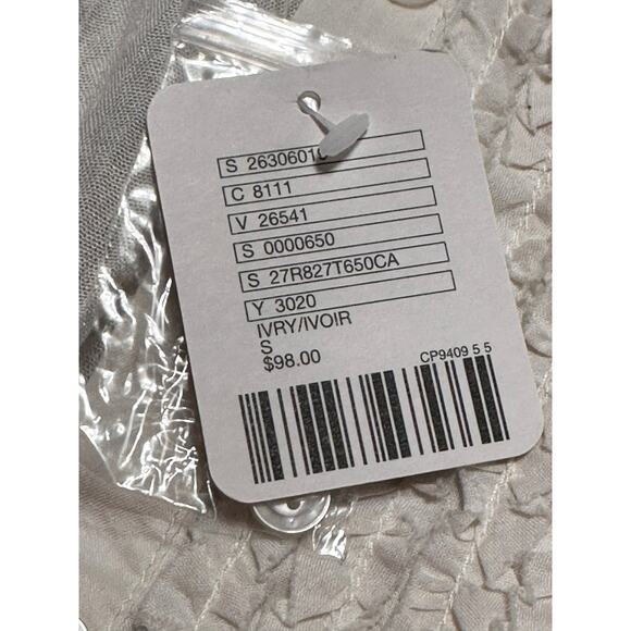 Free People Cream Sequin Tank Top - Picture 5 of 8